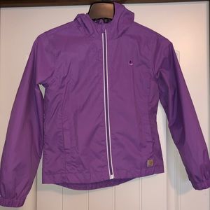 Girls Carhartt light rain coat